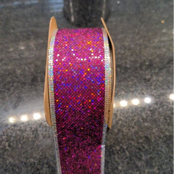 PAPYRUS Party Holiday Paper Destiny Craft Ribbon lot of 3 silver lace gold pink - Picture 5 of 8